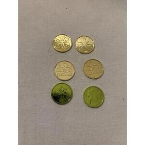 Get Lucky! Coin 4 Leaf Clover Graphic 2 Sided Fun Green St. Patrick's Day  Coins